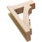 Ekena Millwork 6-in W x 16-in D x 24-in H Balboa Block Rough Cedar Woodgrain TimberThane Outlooker, Primed Tan OUTUR060X16X24BOA44RCPR - alternate 4
